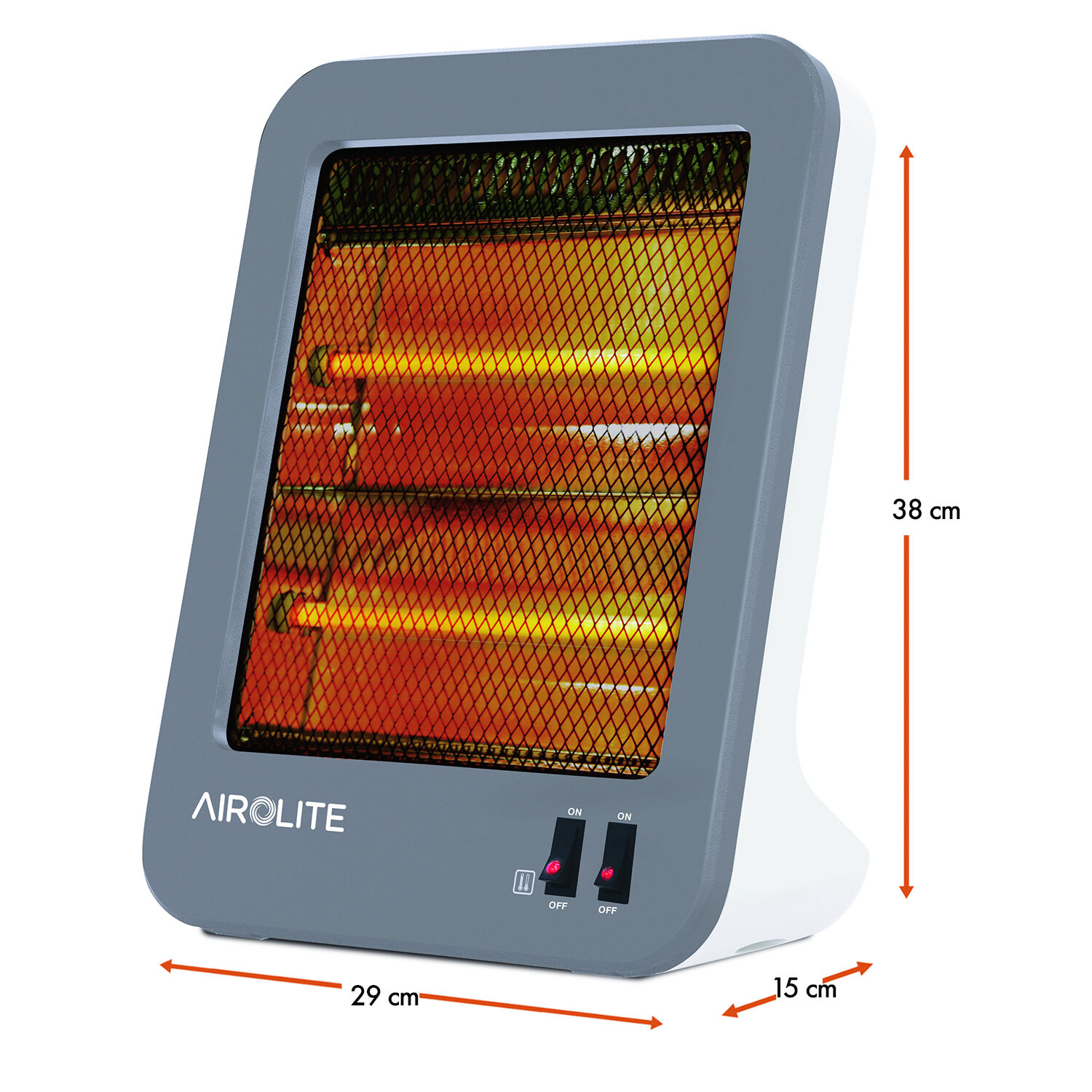 Calefactor Cuarzo 800 W Modelo Hq 80 Airolite image number 5.0