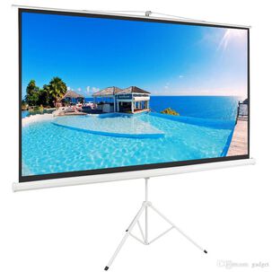 Telon De Proyector Con Tripode 2.03m X 1,52m Brasforma