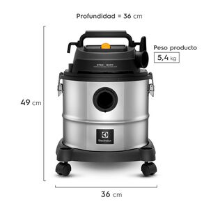 Aspiradora De Agua Y Polvo Electrolux Gt20i Acero Inoxidable
