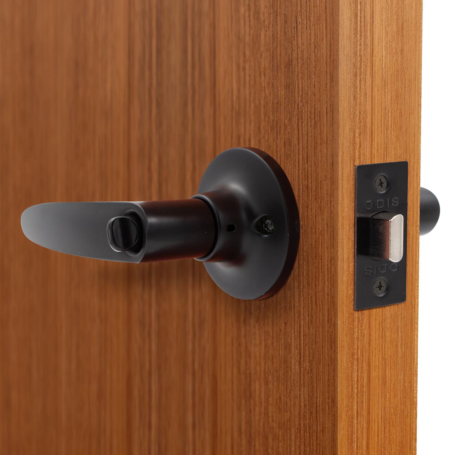 Cerradura Tubular Con Manilla Odis 203 Ba&ntilde;o - Negro image number 7.0