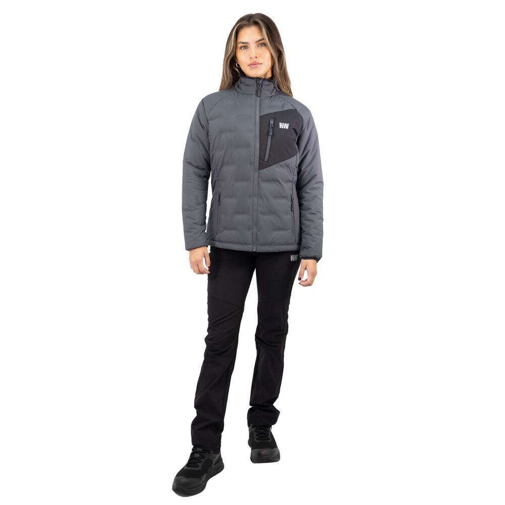Parka Insulada Hw Explorer S/gorro Mujer Carbon Grey image number 0.0