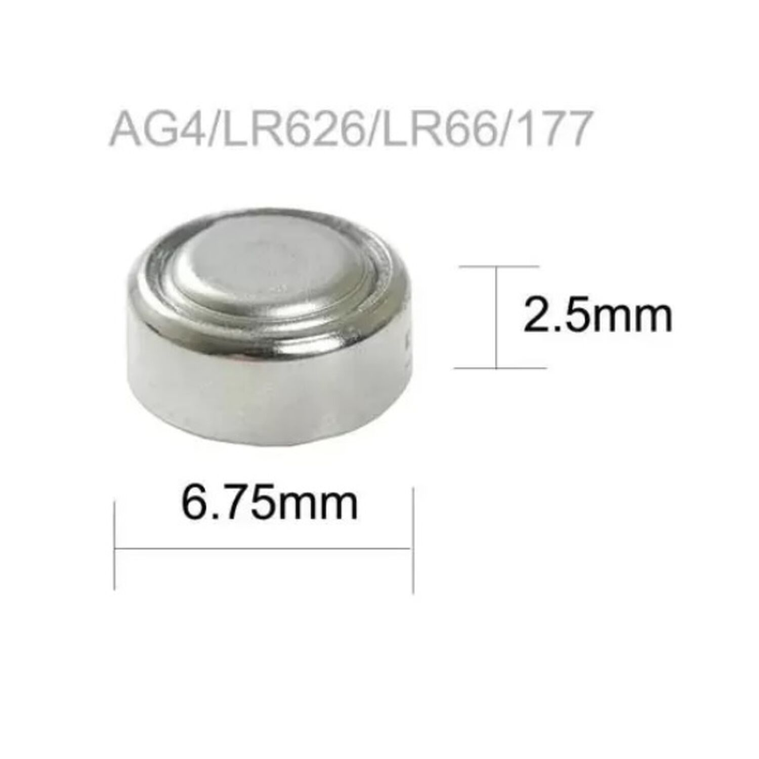 Pilas Para Reloj U Otros Usos Boton Lr626 Ag4 377a 1,5v Tira 10 Unidades image number 1.0