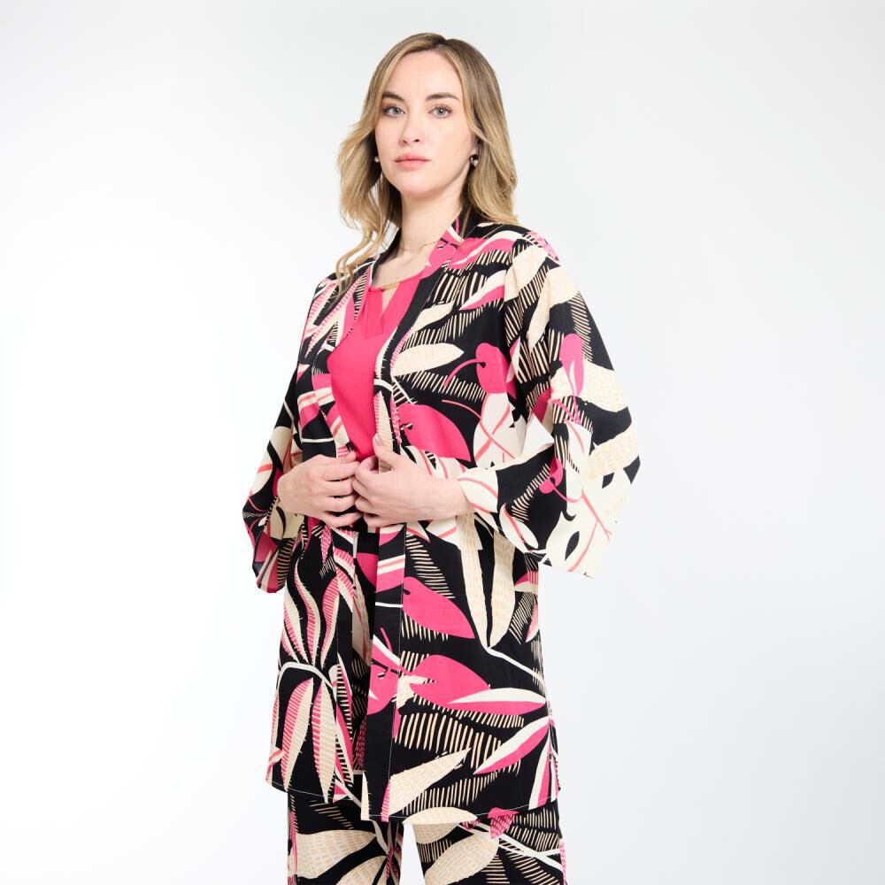 Tapado Full Print Manga 3/4 Mujer Lesage image number 2.0