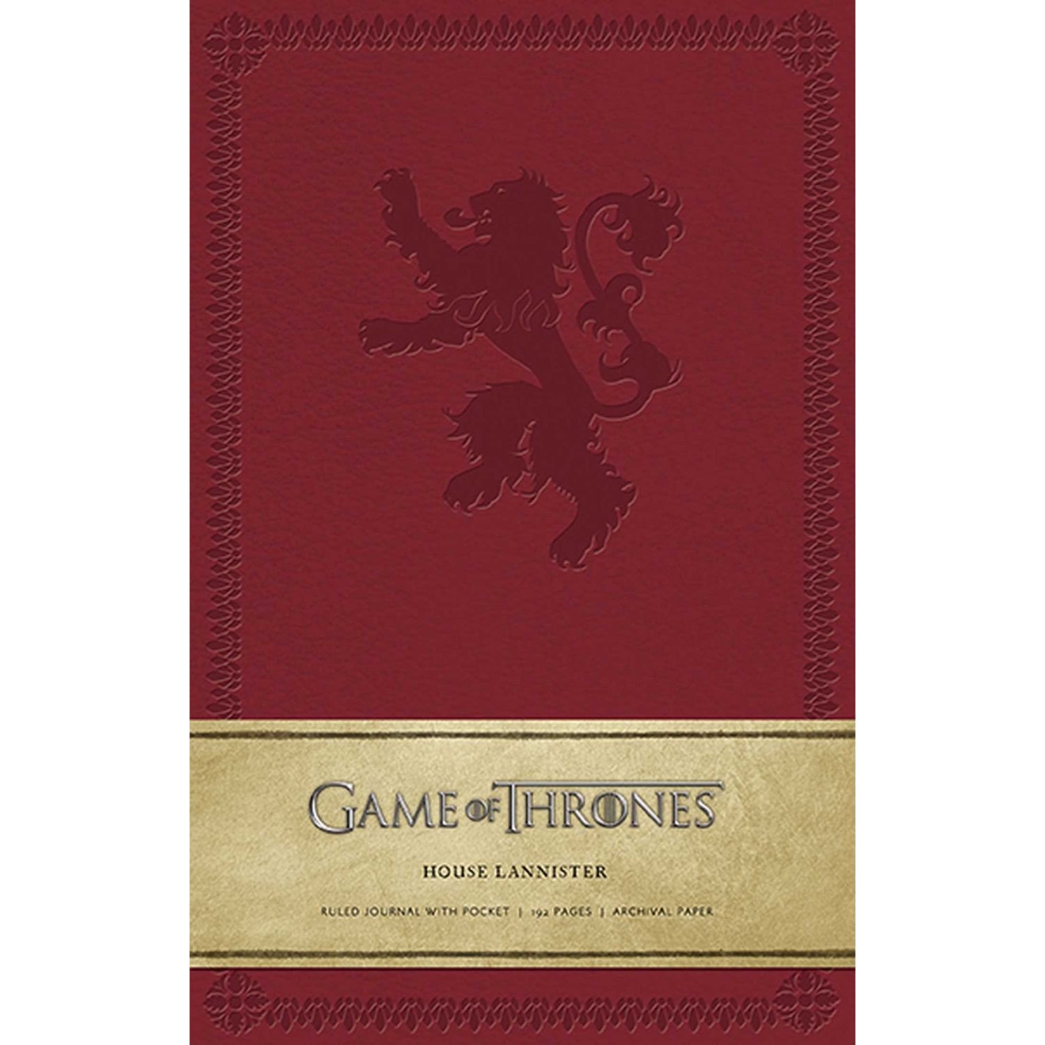Game Of Thrones Libreta House Lannister Mediana Tapa Dura image number 0.0
