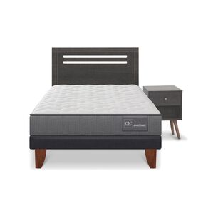 Cama Europea Cic Anatomic / 1.5 Plazas / Base Normal + Set De Maderas