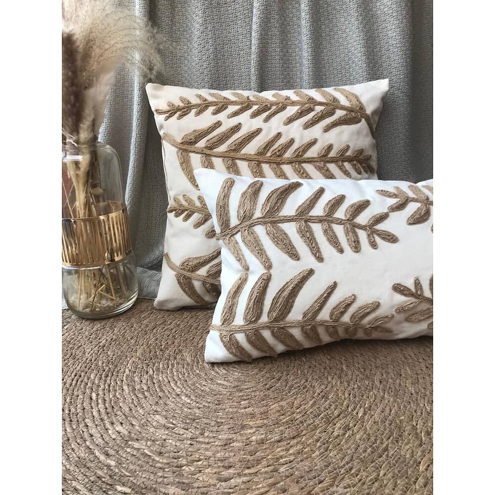 Cojin Con Detalles En Yute 30x50cm - Espiga image number 2.0