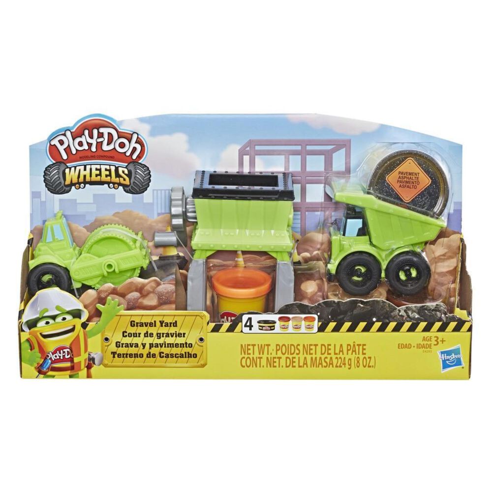Juguete Construccion Camion De Grava Y Pavimento Con Masa 3 Colores Play Doh image number 3.0