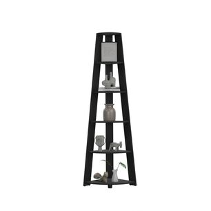 Repisa Esquinera 180x68x43,2 Cm Negro