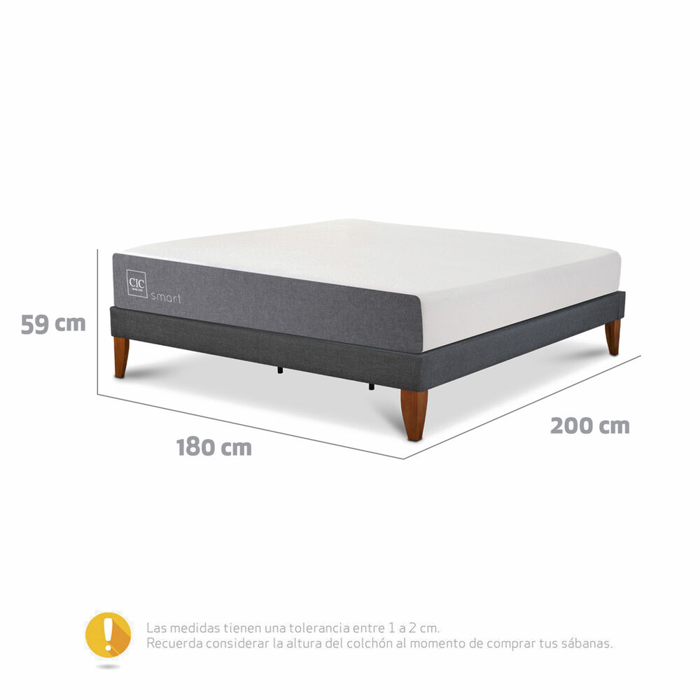Cama Europea Cic Smart / King / Base Normal image number 2.0