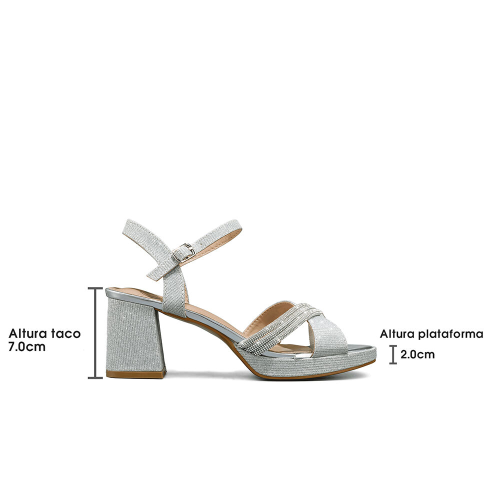 Sandalia Taco De Moda Con Pedrer&iacute;a Mujer Weide You536 image number 6.0