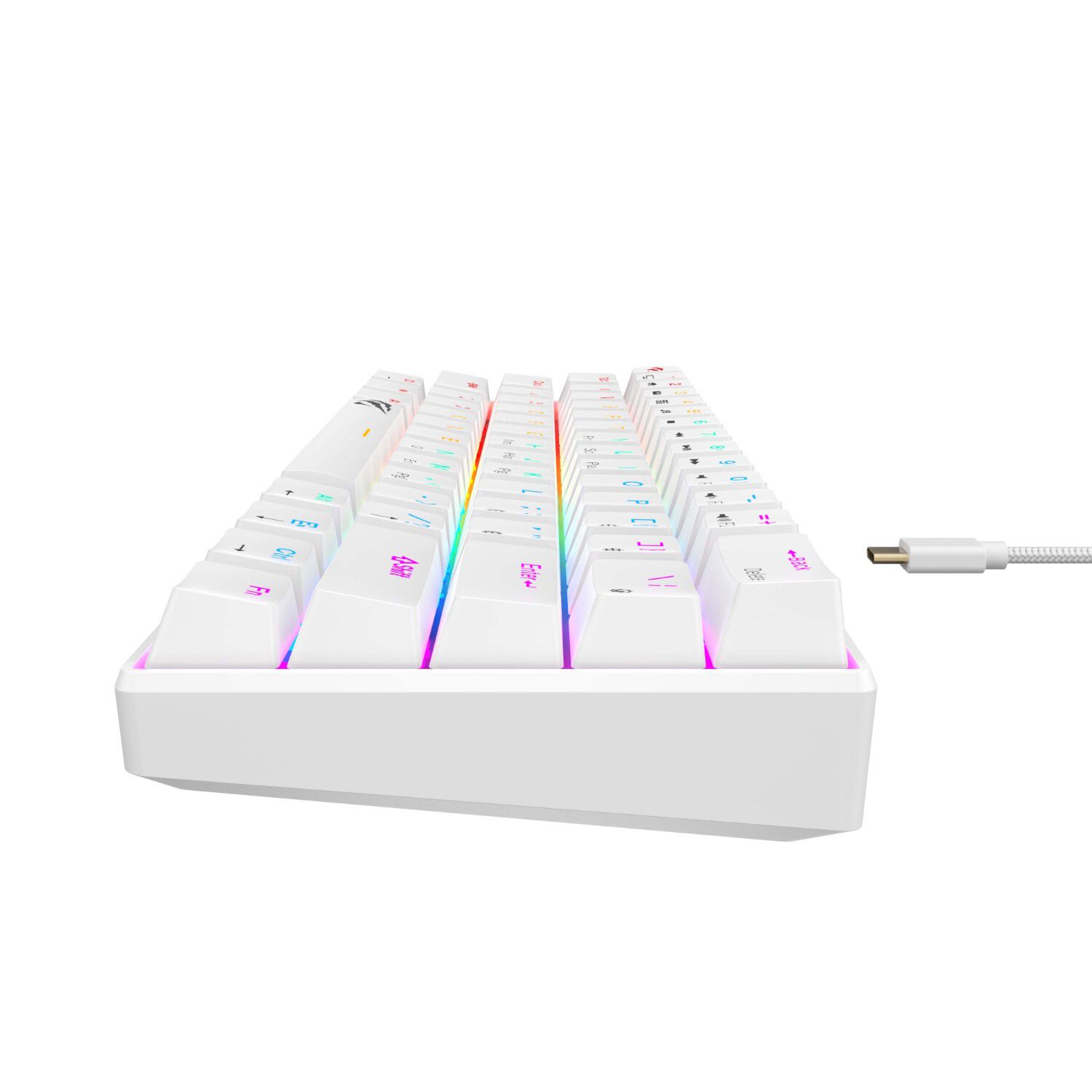 Teclado Gamer Mec&aacute;nico Luces Rgb Kb903l Havit Blanco image number 4.0