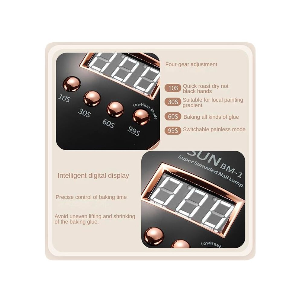 L&aacute;mpara Uv De 280w Para Secado R&aacute;pido De U&ntilde;as De Gel image number 1.0