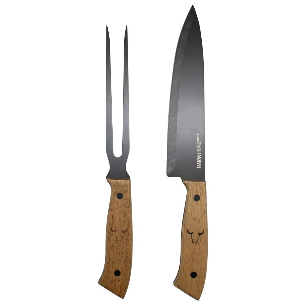 Set De Cuchillos Wayu Tabla Cuchillo Tenedor Prm / 3 Piezas image number 1.0