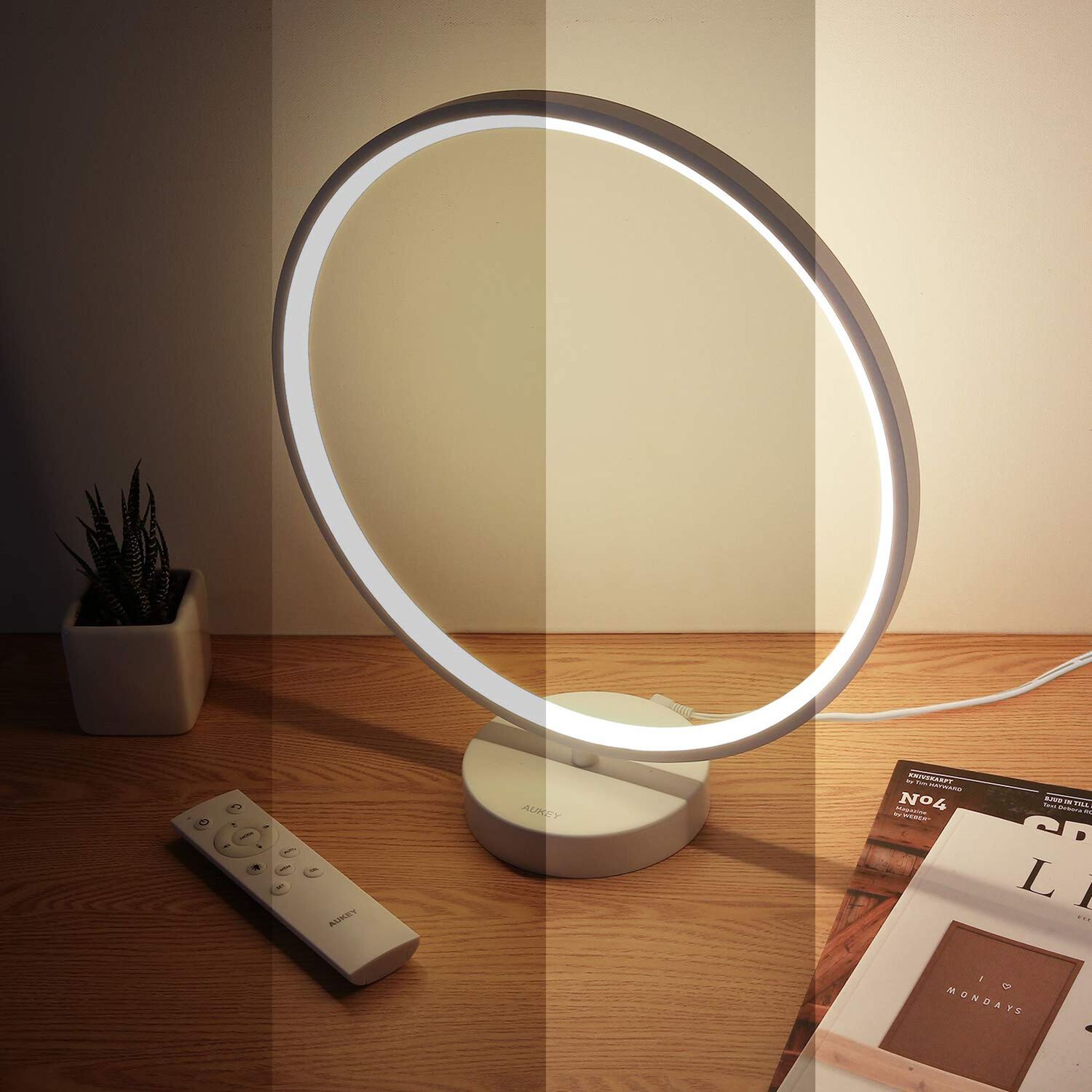Aukey L&aacute;mpara De Aura Blanco - Lt-st37 image number 2.0