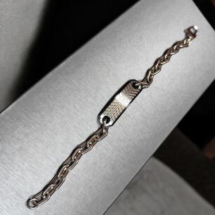 Pulsera De Hombre Cat J002b00121 Plateado-negro