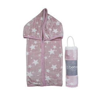 Saco Con Broche Ultra Soft Estrella 80x110cm Rosado Bebesit