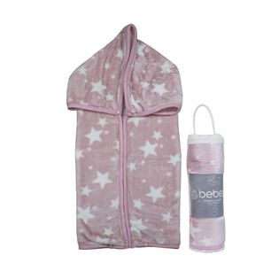 Saco Con Broche Ultra Soft Estrella 80x110cm Rosado Bebesit