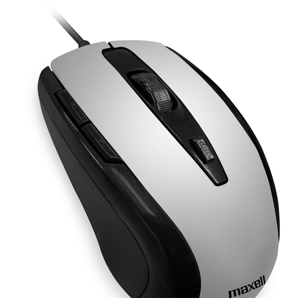 Mouse Óptico Maxell 5 Botones Mowr-105 Gris image number 1.0