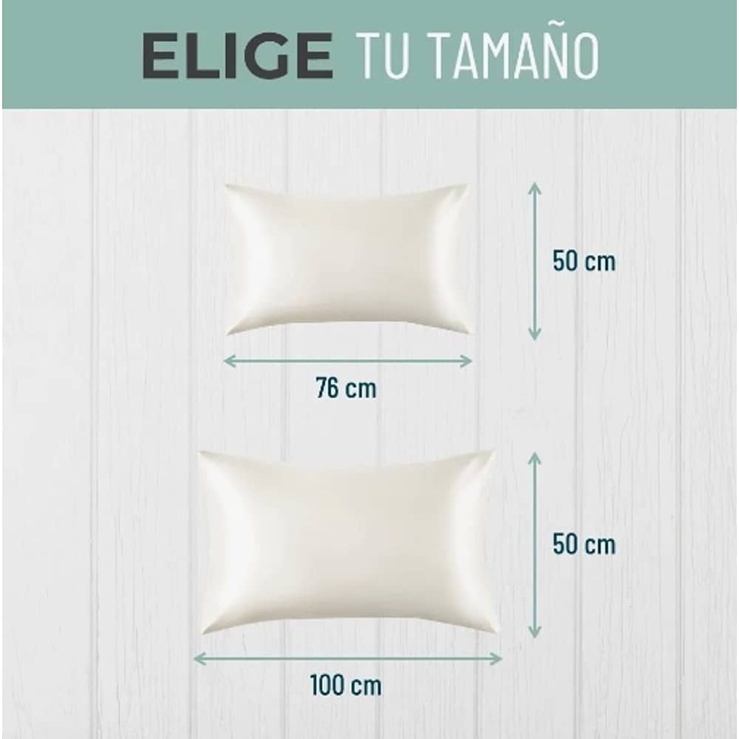 Funda Almohada Satin Blanca image number 3.0