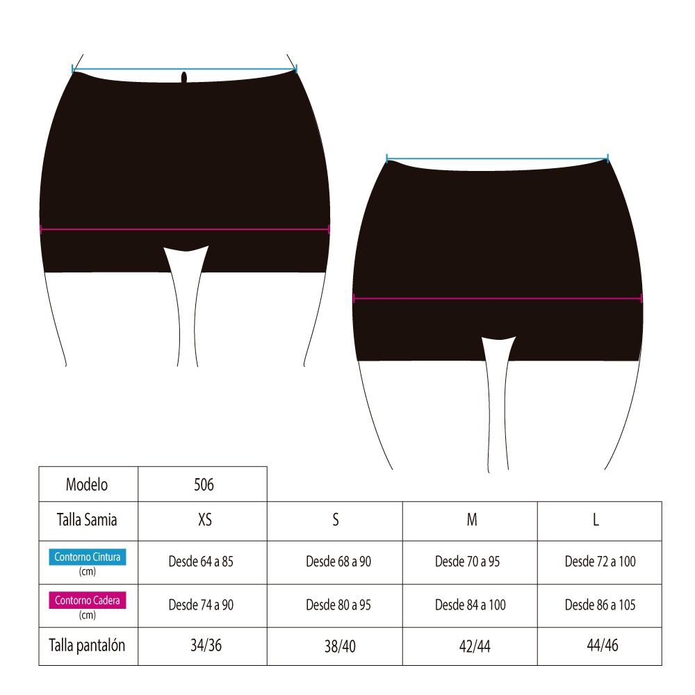 Bikini Hot-pant Azul Marino image number 2.0