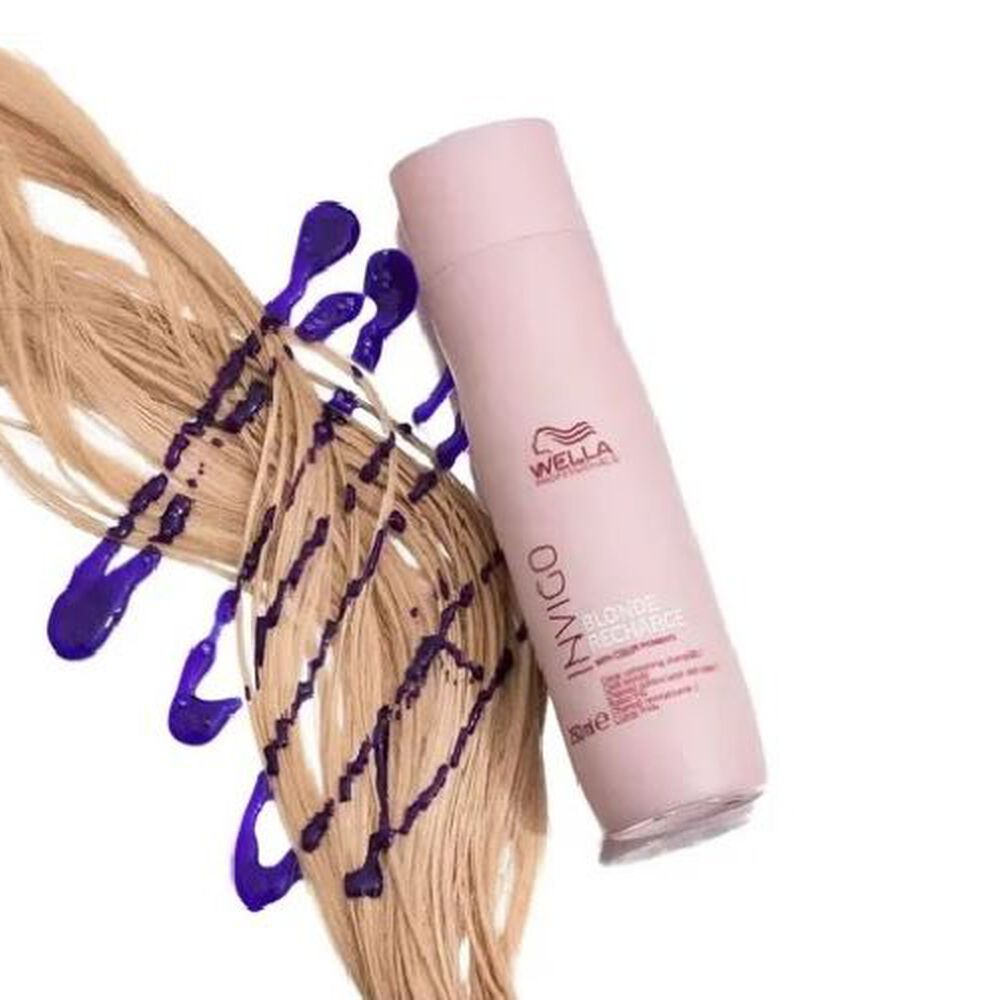 Shampoo Blonde Recharge Wella 250ml Cabellos Rubios image number 2.0