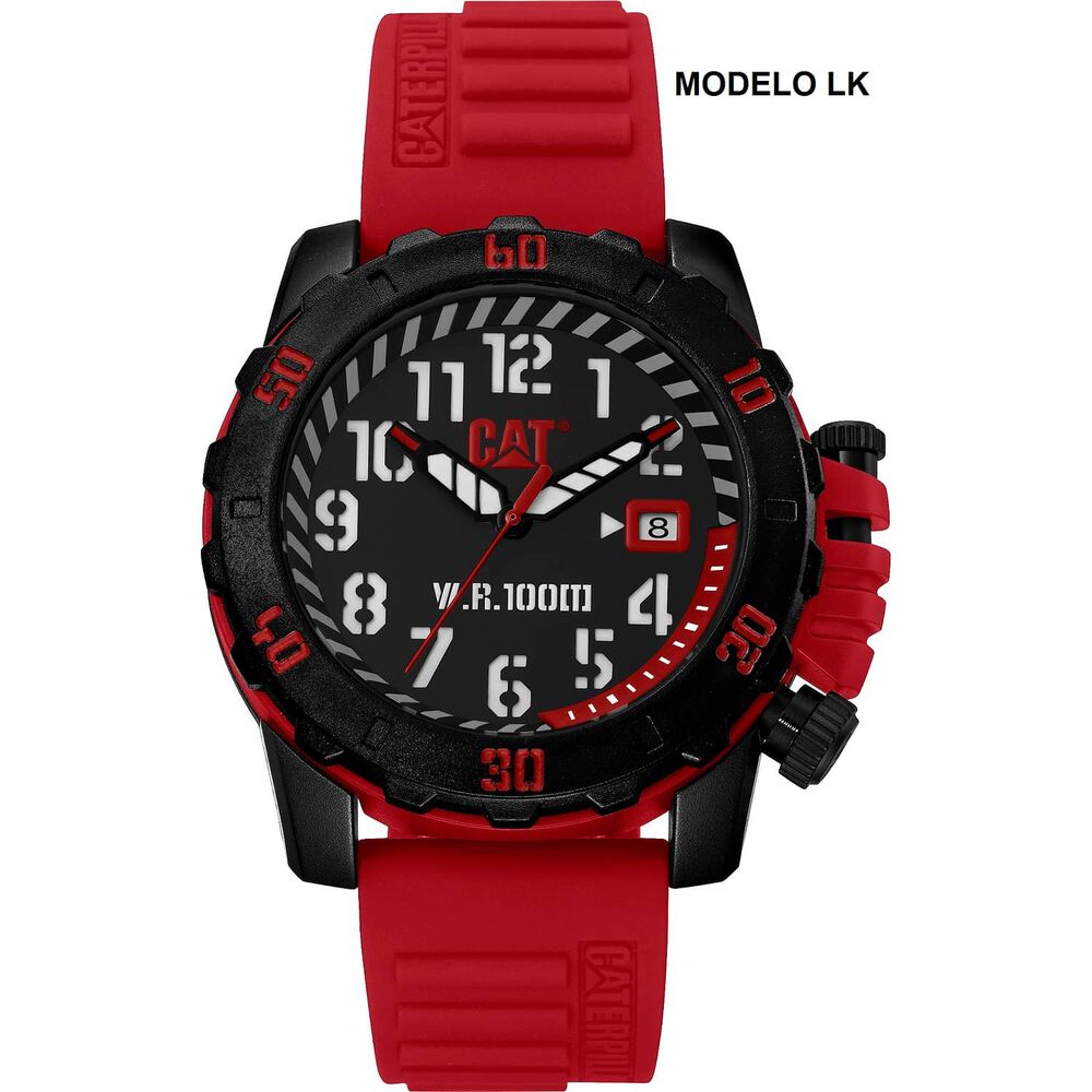 Correa Pulsera Cat Hombre Lk-28 Rojo image number 2.0