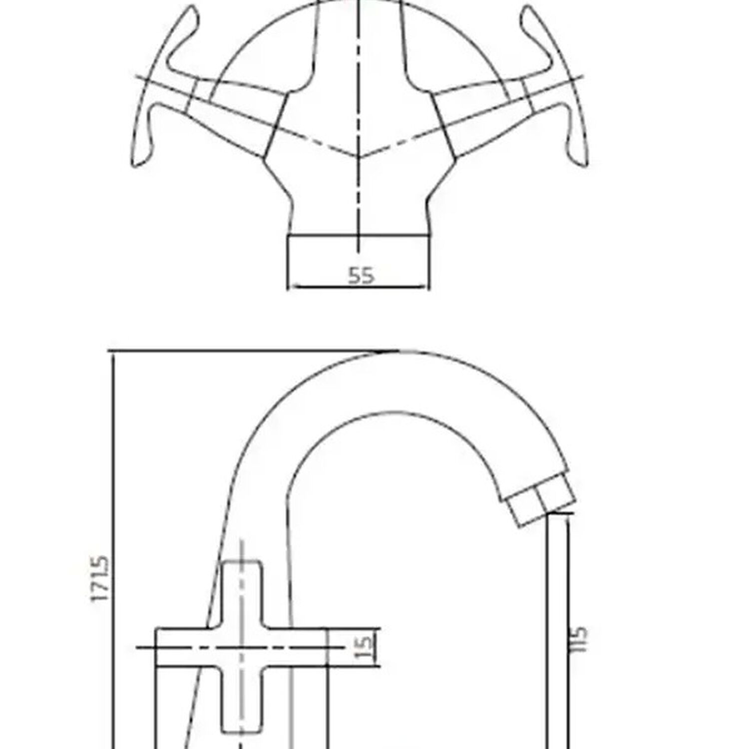 Monoblock Llave Grifo Lavatorio Modelo Lotta Marca Stretto Color Cobre image number 6.0