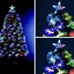 Arbol De Navidad 210 Cm Con Luces Led Colores Canadá Verde
