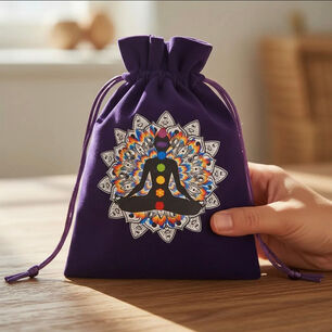 Bolsa De Tarot Y Piedras De Terciopelo 7 Chakras.