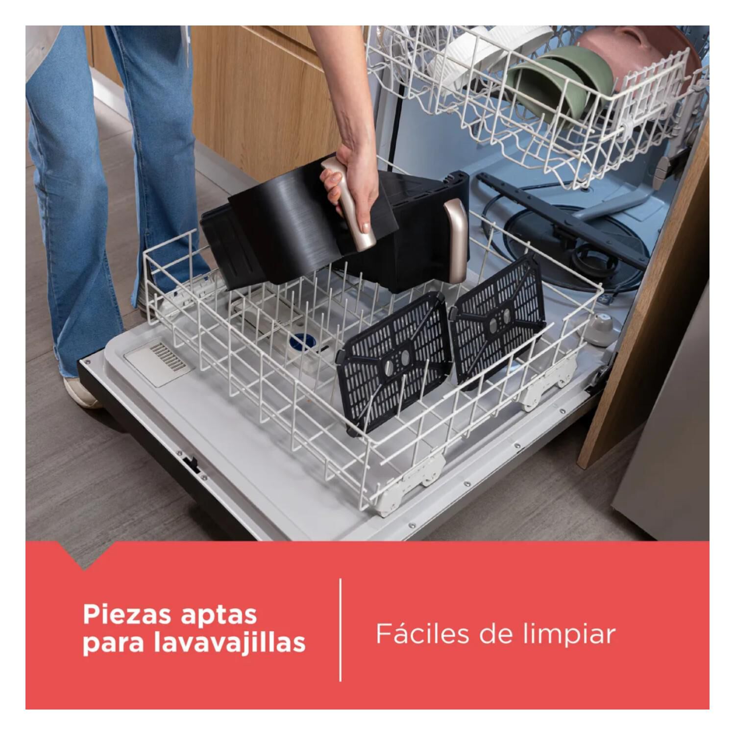 Freidora De Aire Air Frye 2 Bandejas 9l Digital Purifry Black+decker image number 2.0