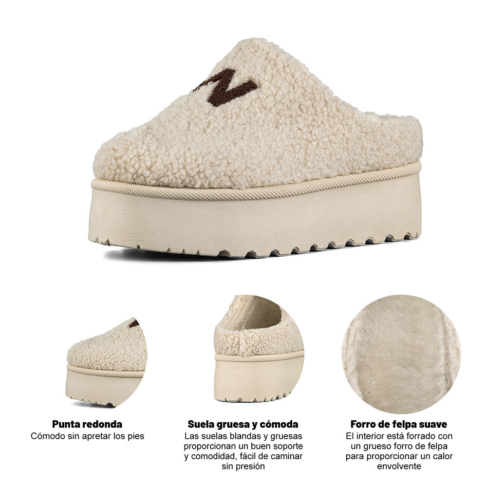 Zueco Tipo Pantufla Casual Mujer Comodo Moda Weide Sl27 image number 7.0