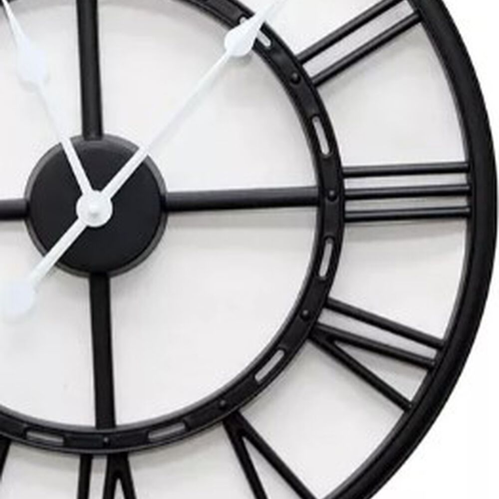 Reloj De Pared 50 Cm. Negro image number 2.0
