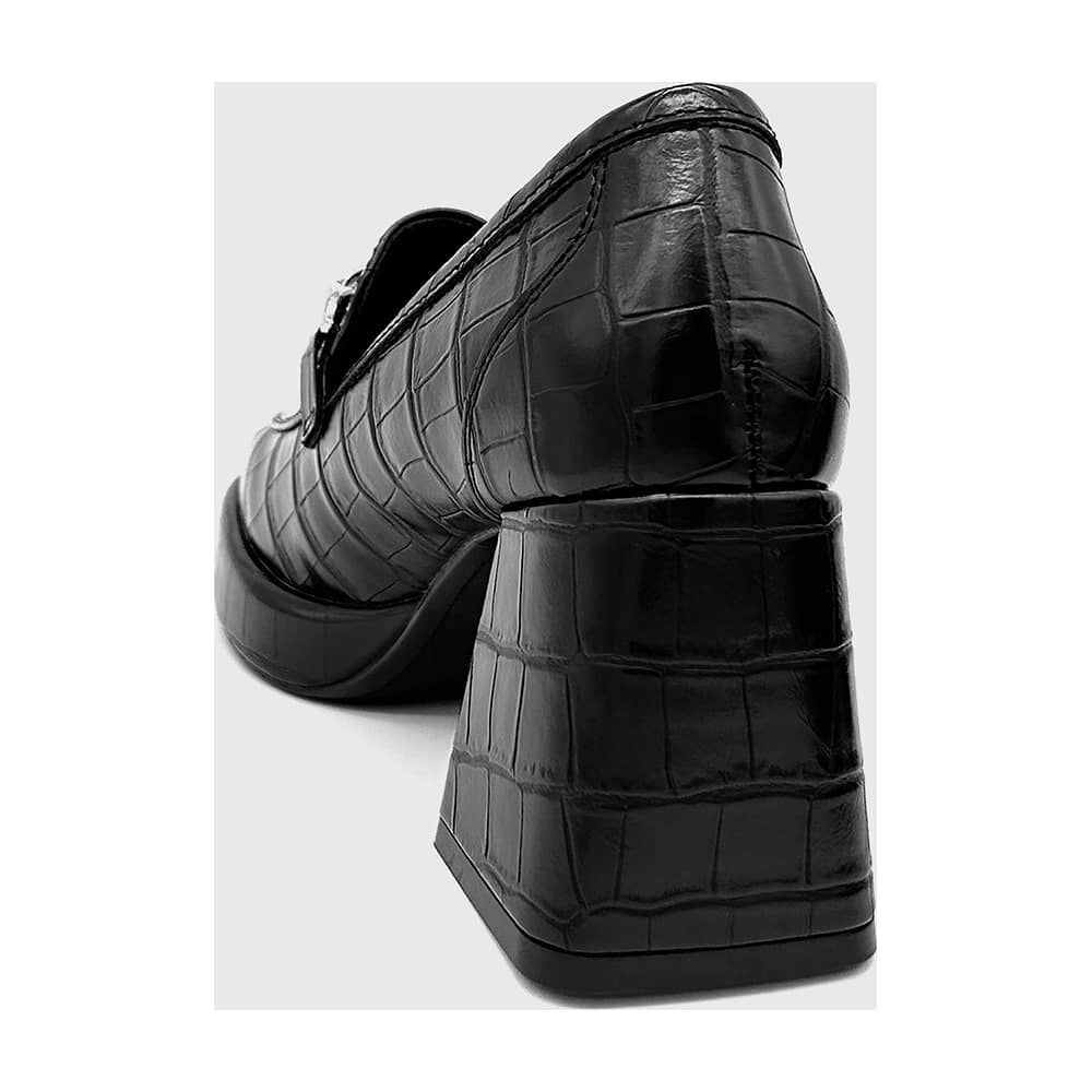 Zapato Para Mujer Con Taco Y Cadena Negro image number 3.0