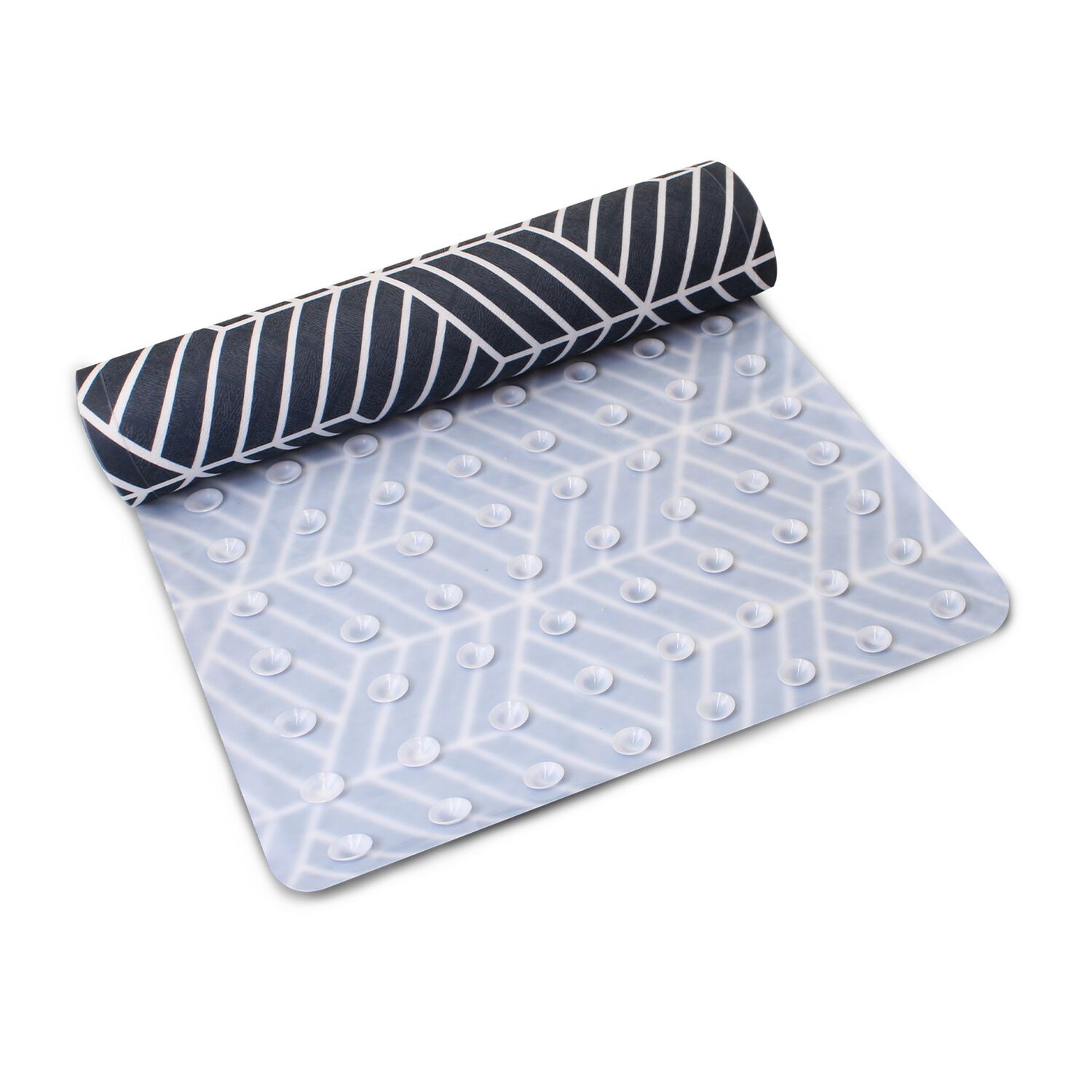 Alfombra De Ba&ntilde;o Nautica Home Pvc Antideslizante 39x69cm Azul-blanco image number 2.0