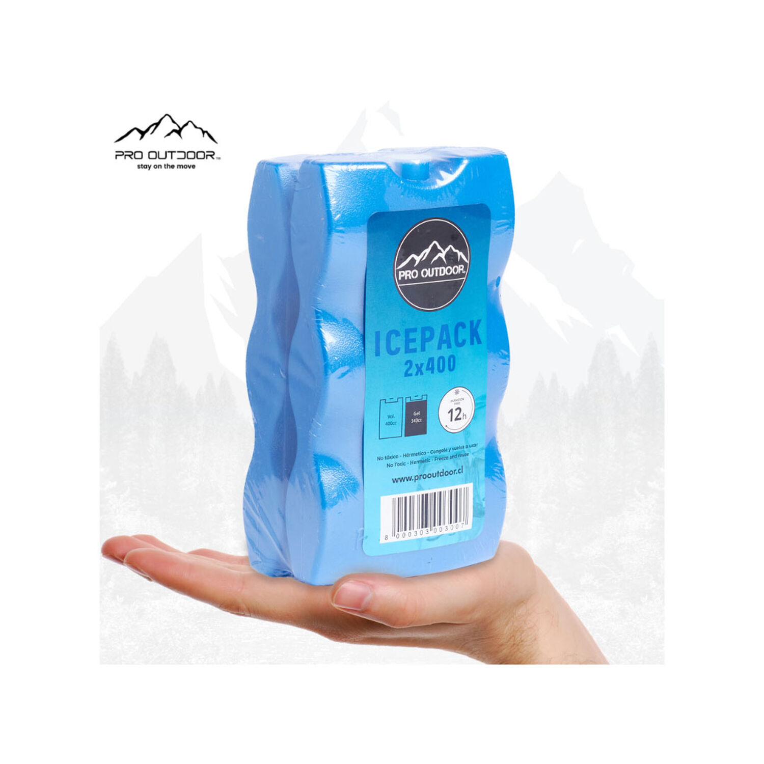 Icepack Duro 2x400 Gramos Pro Outdoor image number 4.0