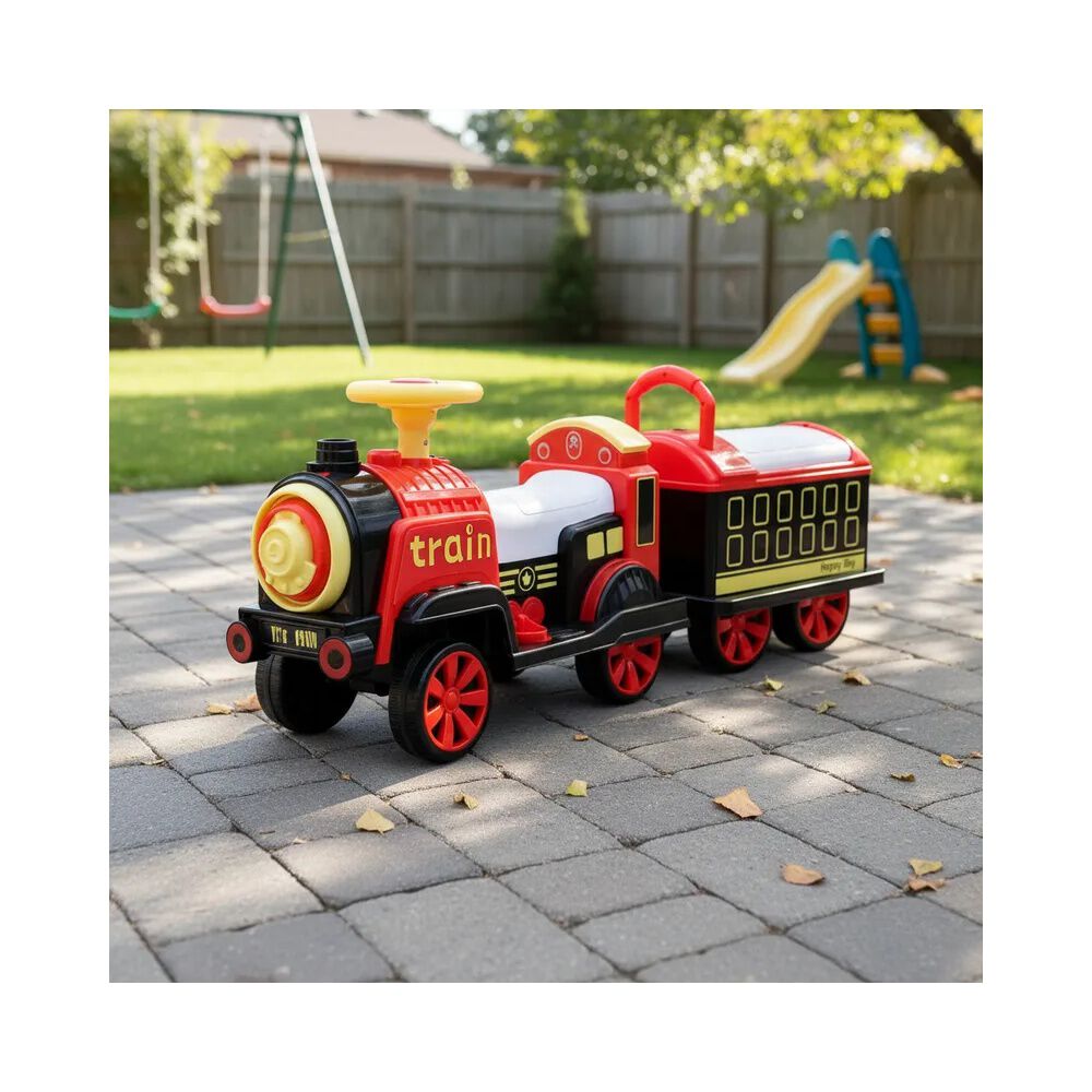 Tren A Bater&iacute;a Ferrocarril Rojo Bebesit image number 1.0