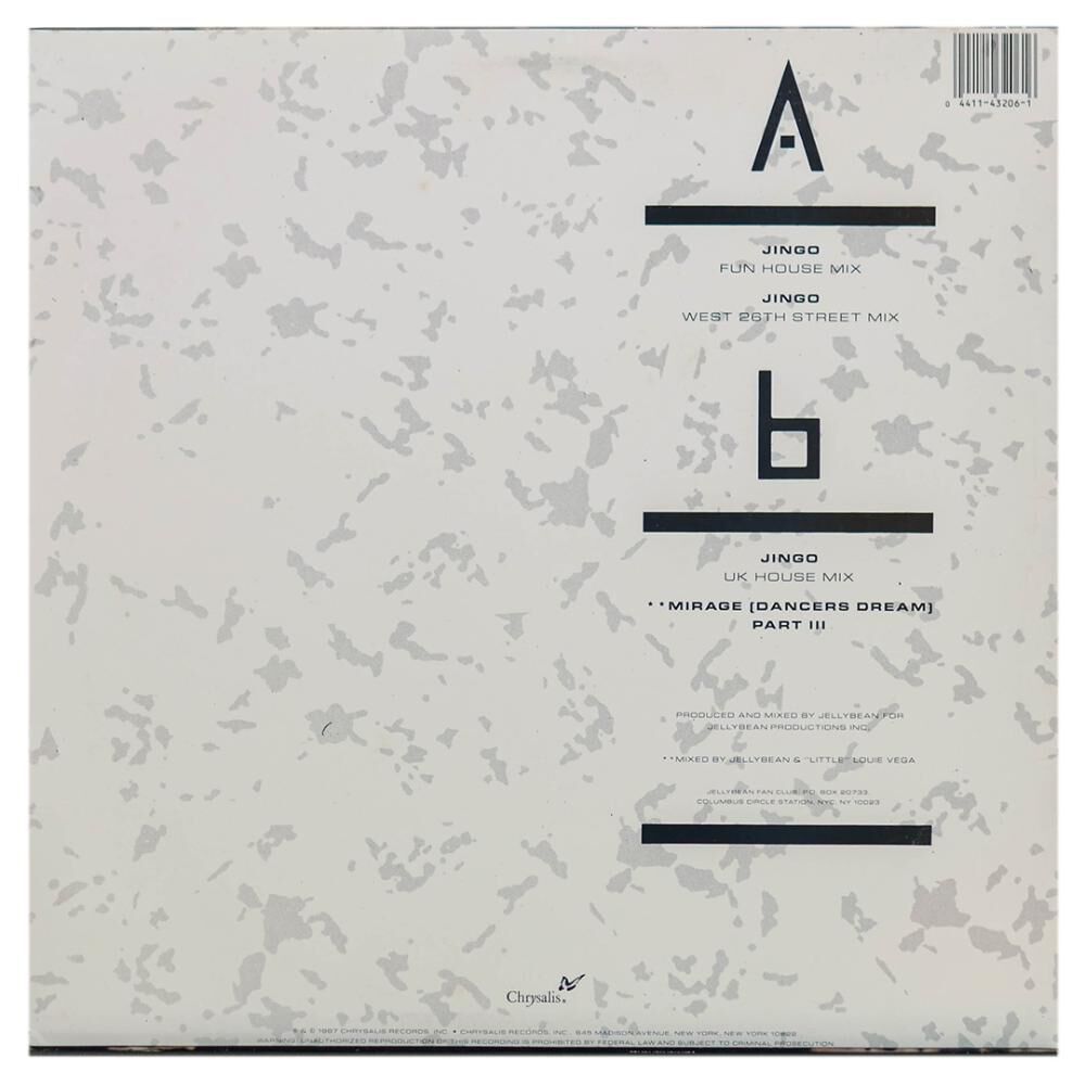 Jellybean - Jingo | 12" Maxi Single Usado image number 1.0
