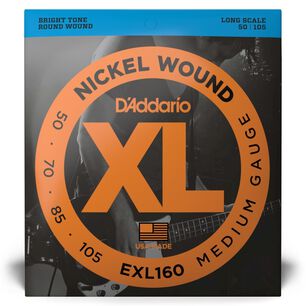 Set Cuerdas Bajo El&eacute;ctrico 50-105 Exl160 Daddario