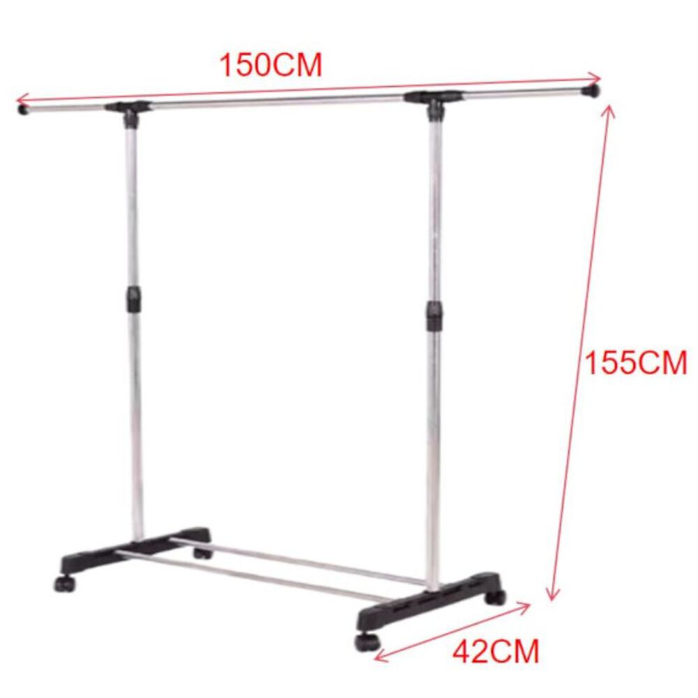 Perchero Extensible Para Exhibici&oacute;n De Ropa Con Ruedas image number 2.0