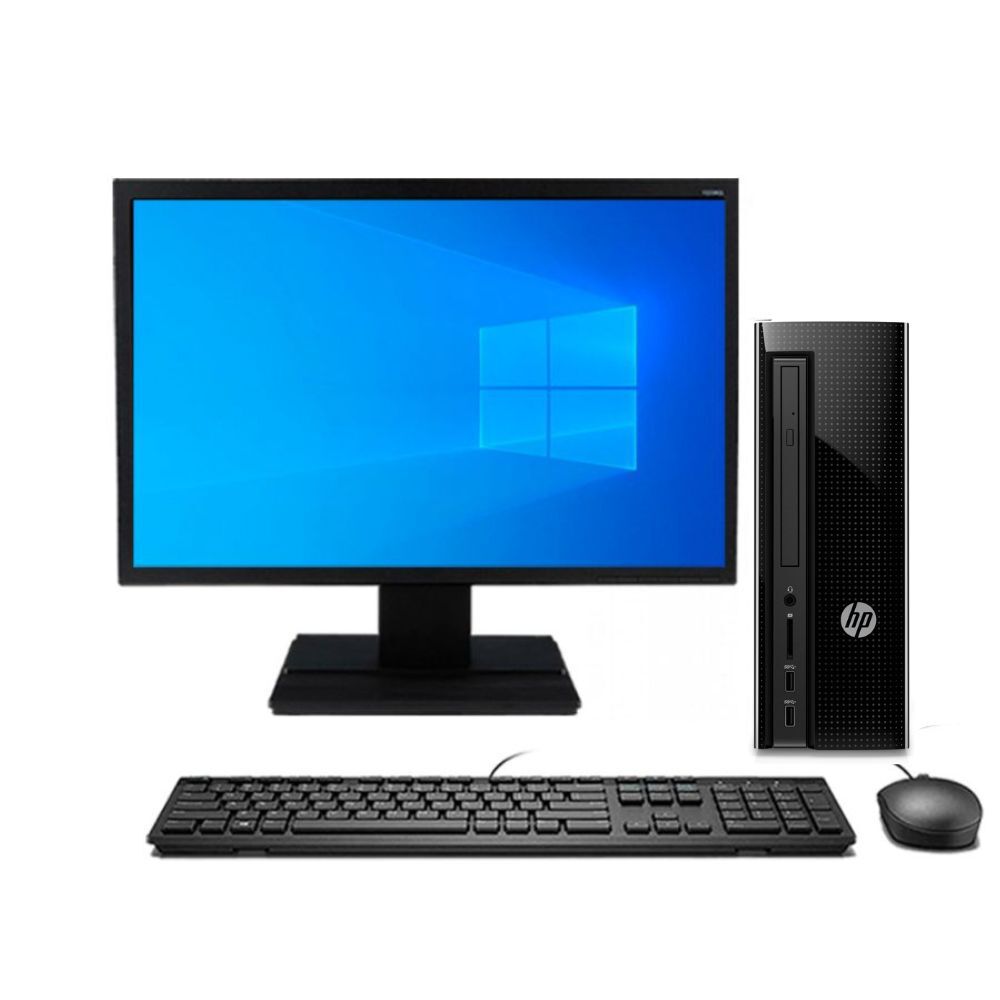 Kit Monitor + Pc Hp Slimline 270 Sff I5 8gb 500gb Reacondicionado Grado A image number 0.0