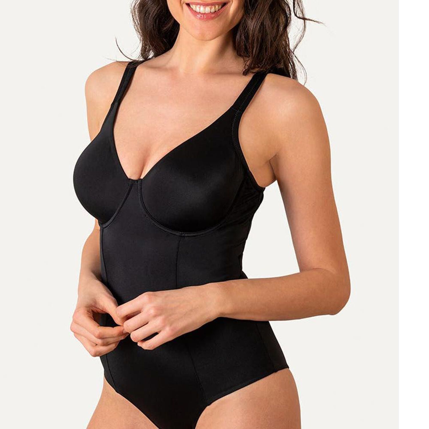 Body Modelador Microfibra Copas Simplex Flores image number 0.0