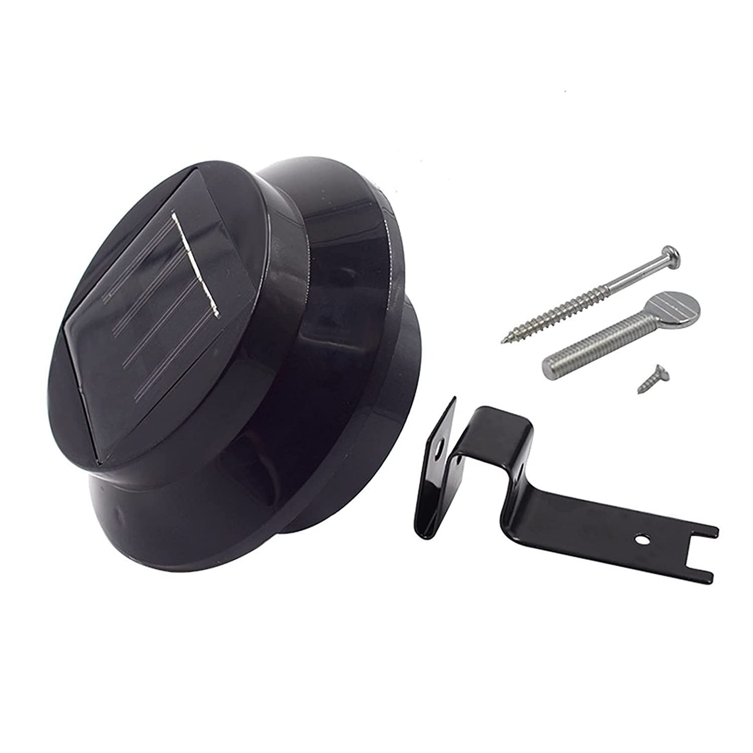 Foco Led Redondo Con Panel Solar 1.2v Negro image number 1.0