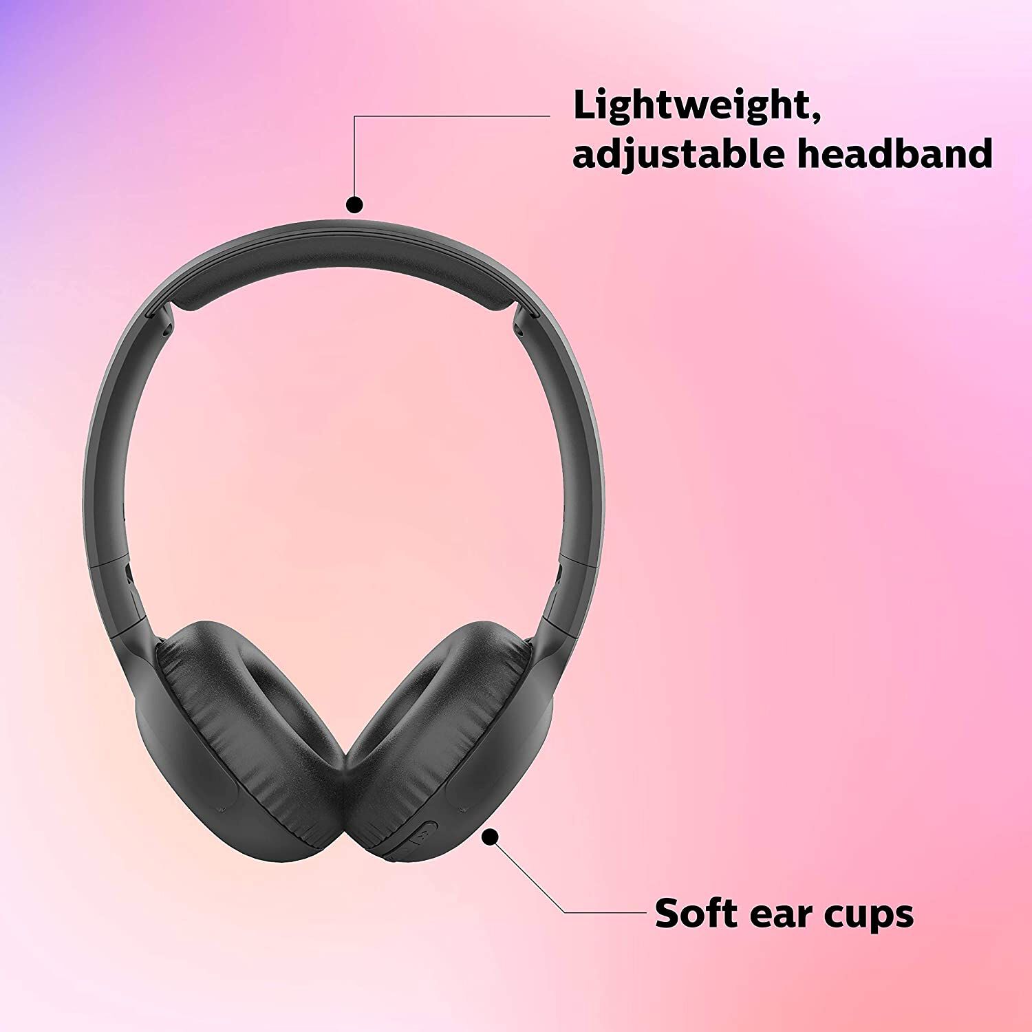 Aud&iacute;fonos Bluetooth Philips Plegable 15h Autonom&iacute;a Tauh202bk image number 12.0