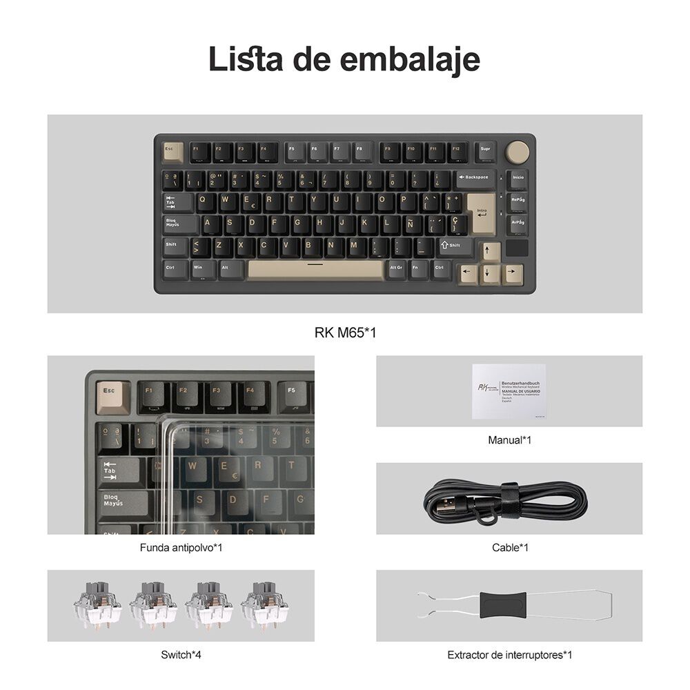 Teclado Mecánico Inalámbrico Rkm75 Phantom 75% Español image number 6.0