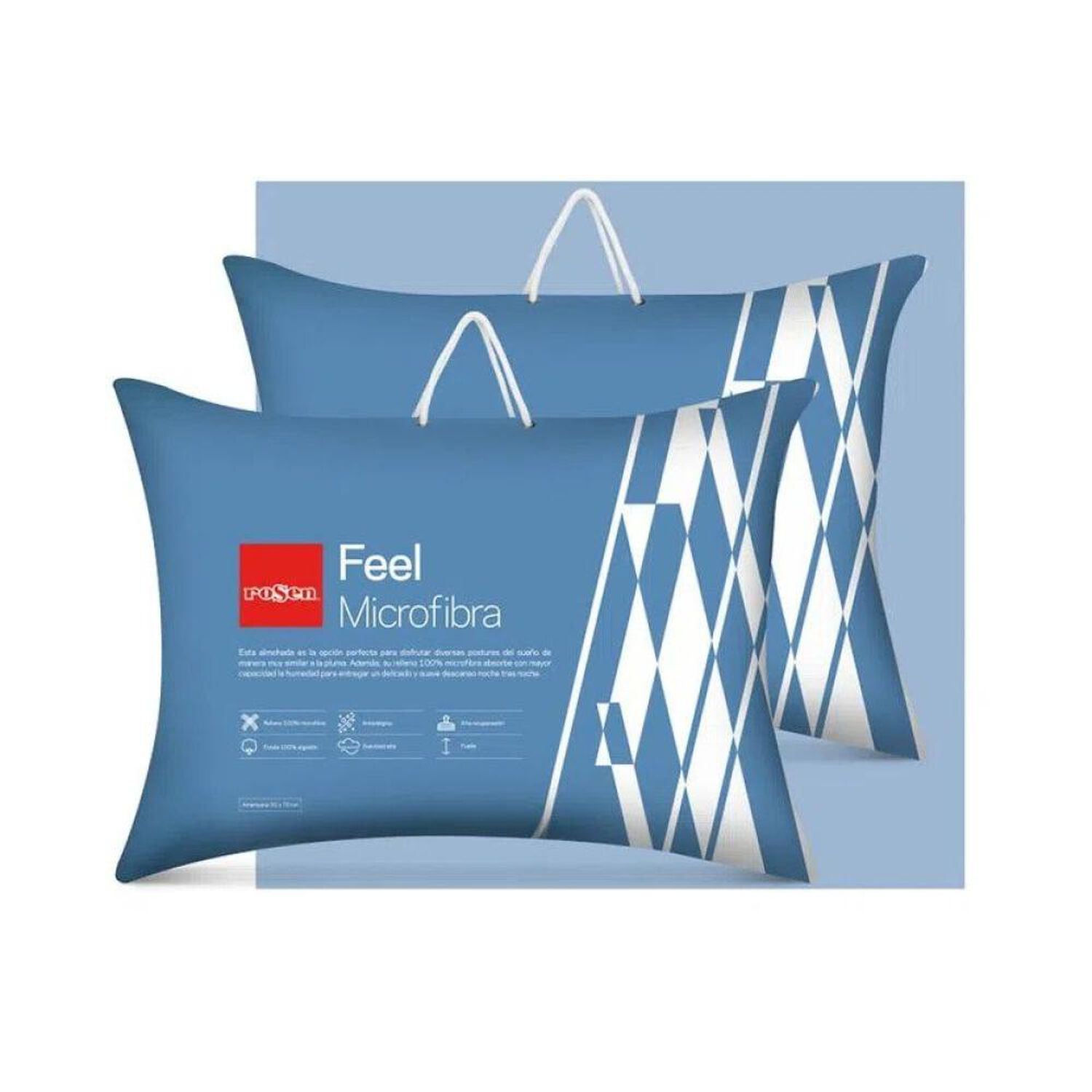 Pack de Almohadas Rosen Feel / 50x70 Cm / 2 Unidades image number 0.0