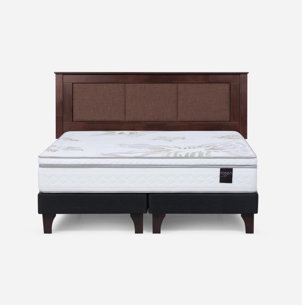 Cama Europea Rosen Art 4 / King / Base Dividida + Respaldo image number 0.0