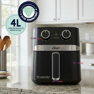 Oster Freidora De Aire Manual, Recubrimiento Oster Diamondforce, 4l De Capacidad, Con Controles De Tiempo Y Temperatura, Ckstaf401md