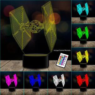 Ilusión 3d Tie Fighter Star Control Remoto 16 Colores