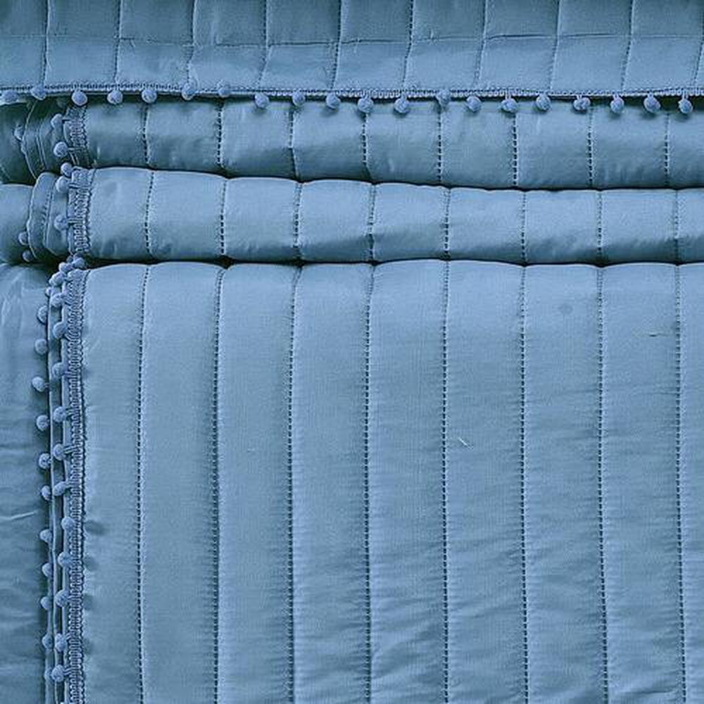 Quilt Andes Pom Pom Azul 2 Plazas image number 5.0