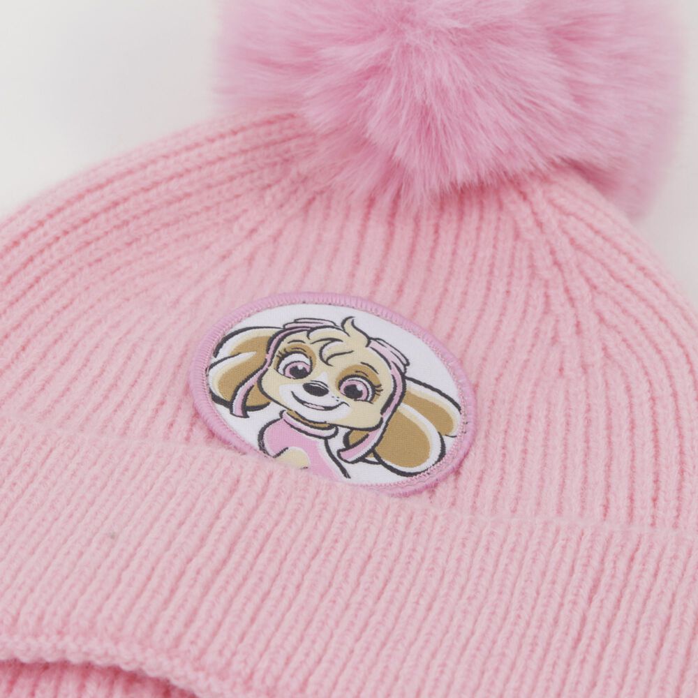 Gorro Con Pomp&oacute;n Ni&ntilde;a Skye Rosado Paw Patrol image number 2.0
